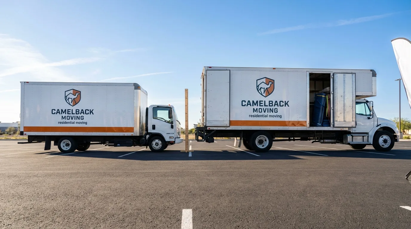 Moving truck size capacity guide in Hayes Center
